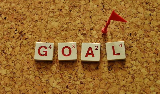 A target and goal marker, symbolizing a couple setting shared direction for their marriage